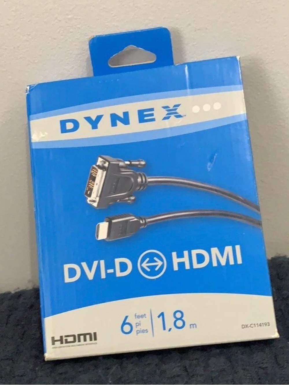 Dynex DVI-D to HDMI Cable – 6 Ft – Brand New